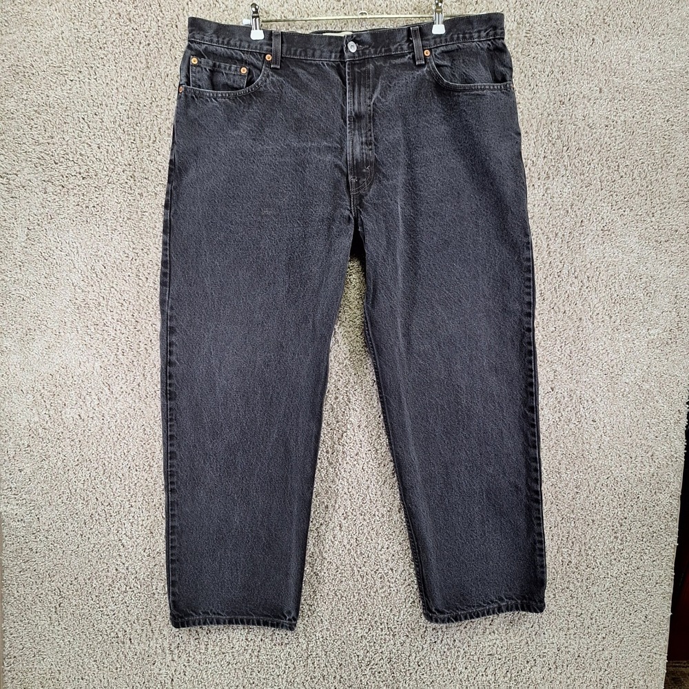 Levi Jeans Mens W42xL30 (Fits 41x28) Dark Wash 550 Relaxed Fit Streetwear Retro‎